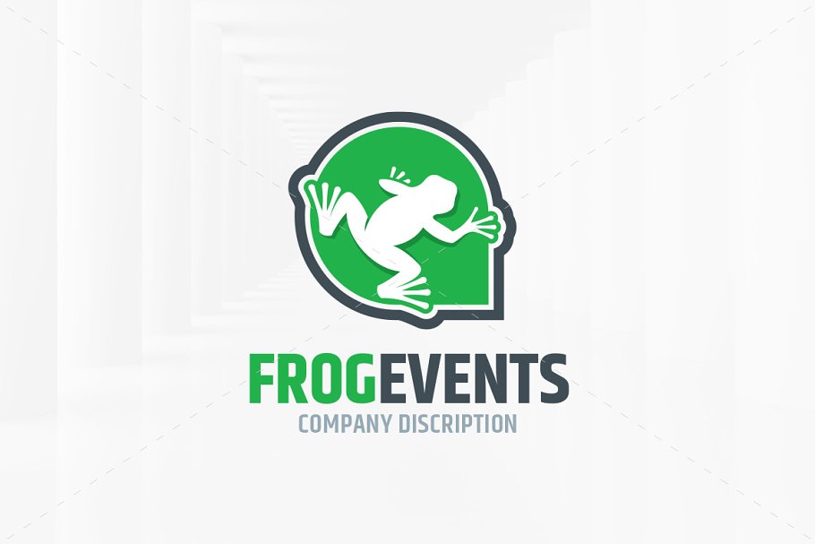 Cover image of Frog Events Logo Template.