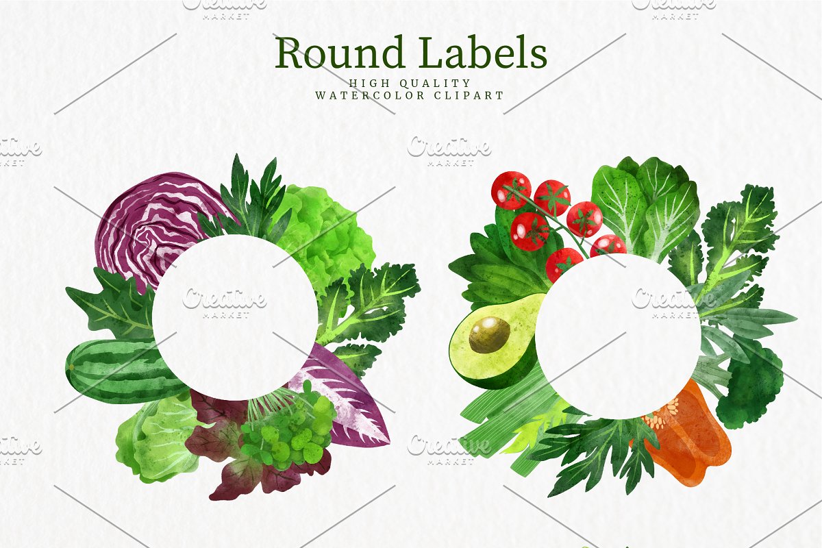 Round labels.