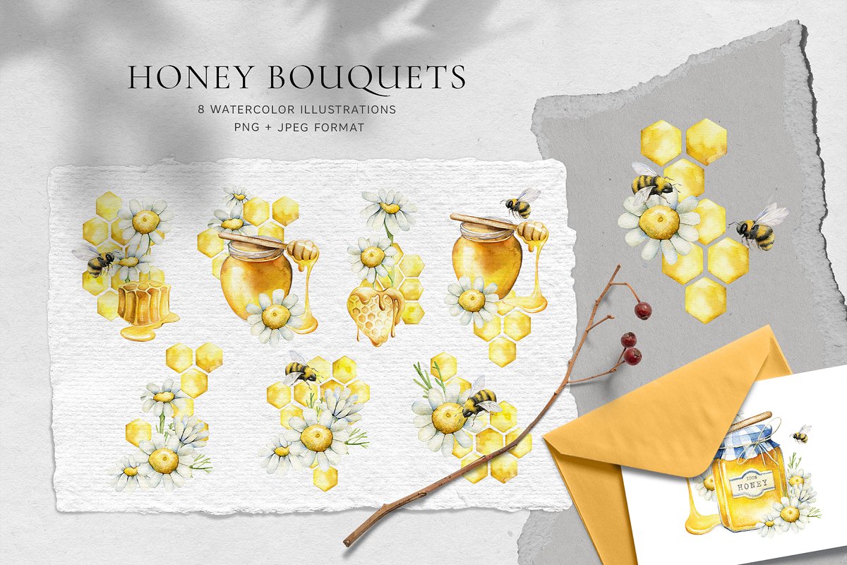 Honey bouquets.