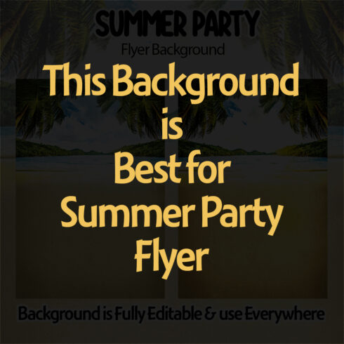 previwe summer party flyer background