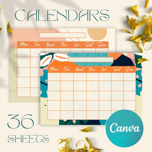 CALENDAR/PLANNER without reference to month and year. Contents: 36 sheets. cover image.