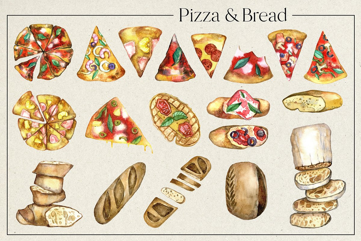 Pizza & Bread.