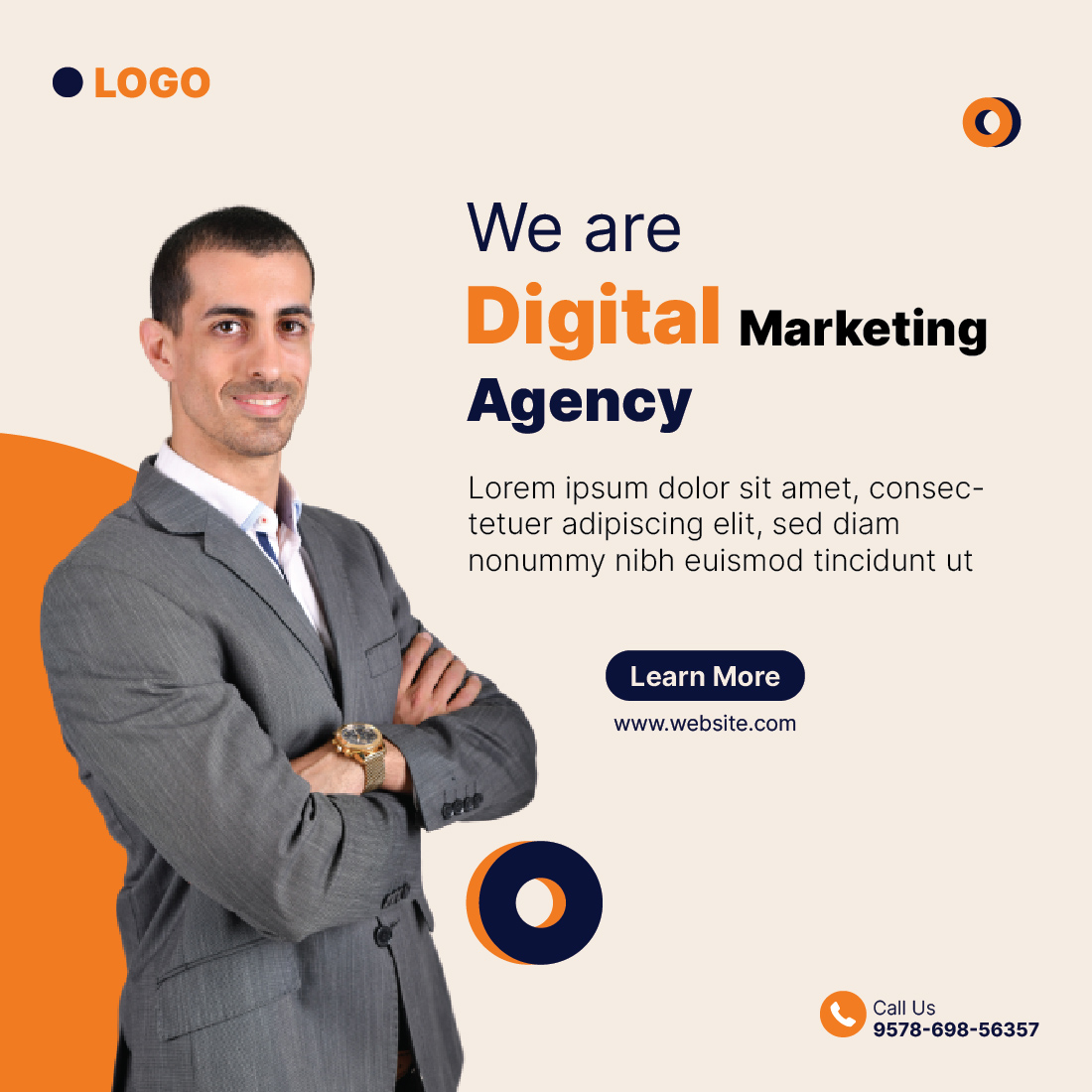 Digital Marketing Agency and Corporate vector Social media post