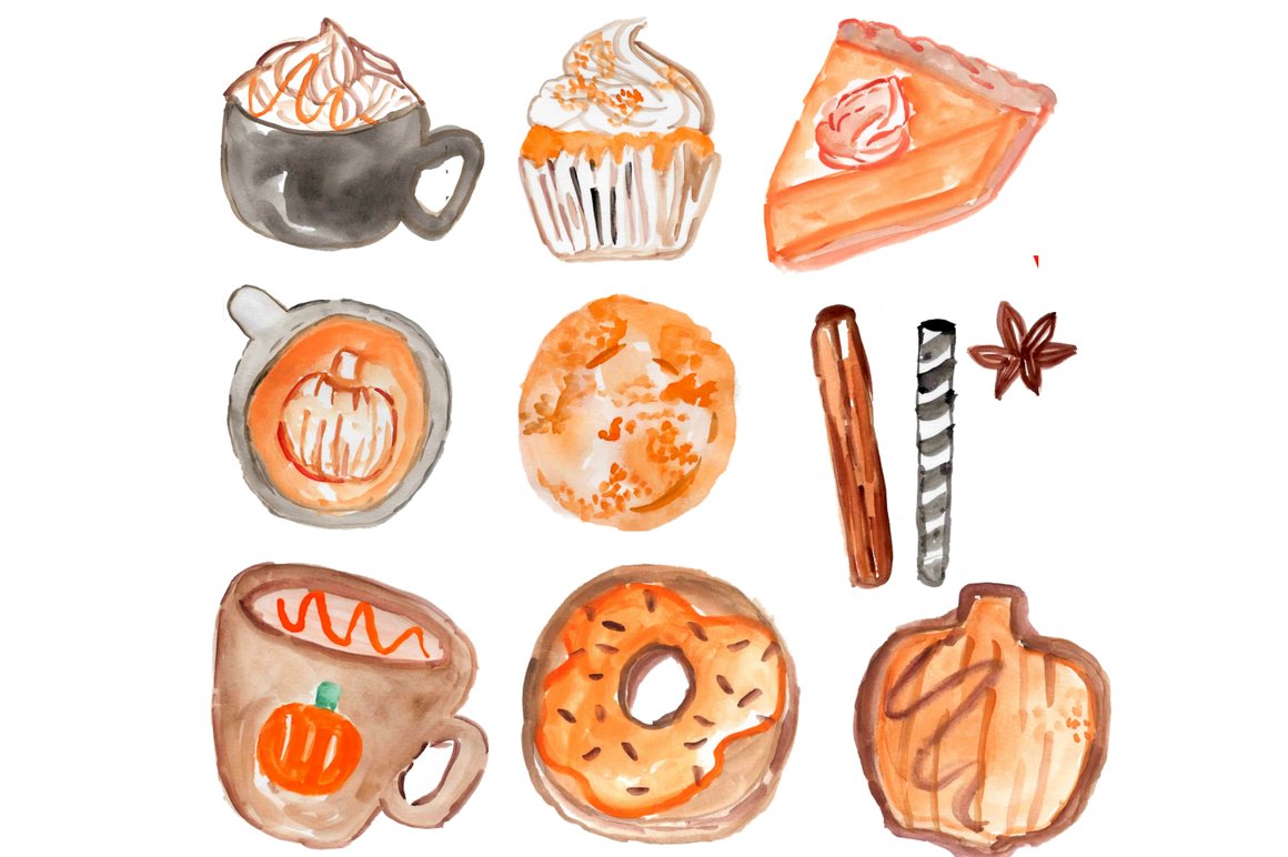 Some options of pumpkin food.