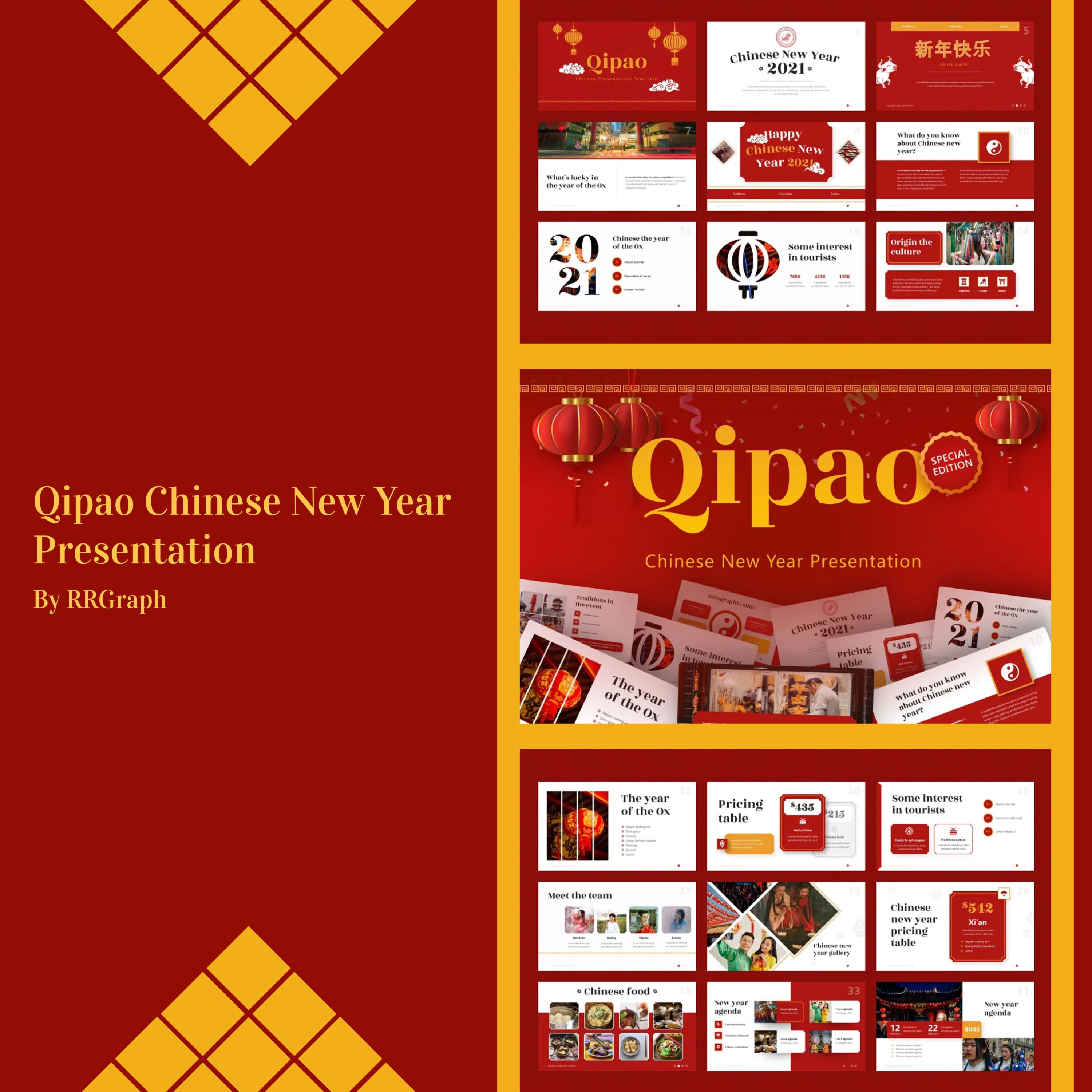 Qipao Chinese New Year Presentation cover.