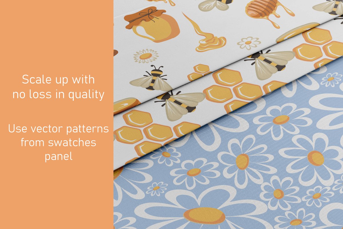 Use vector patterns from swatches panel.