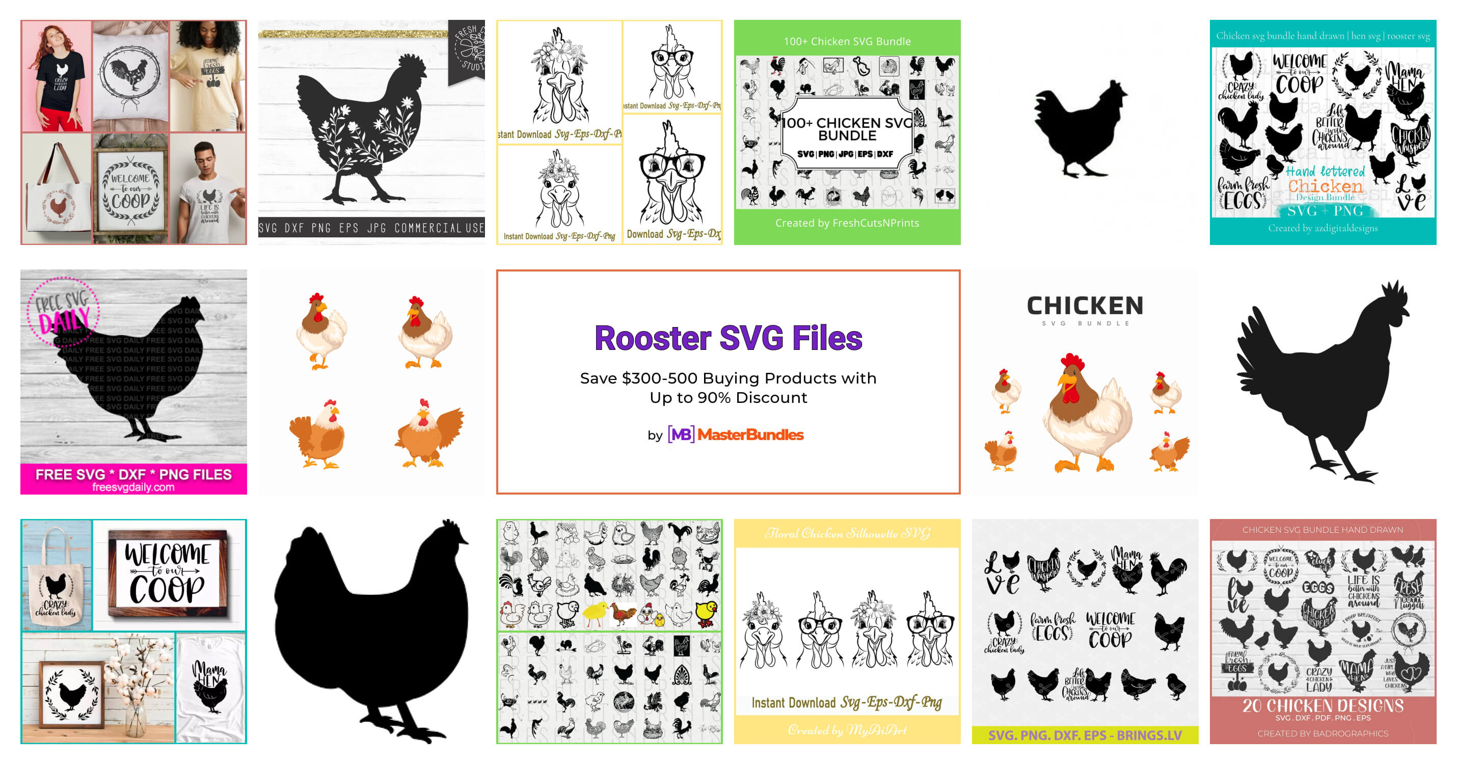 16+ Rooster SVG Files for 2024 - MasterBundles