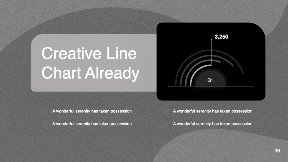 Creative line chart.