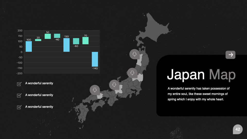 Japan map.
