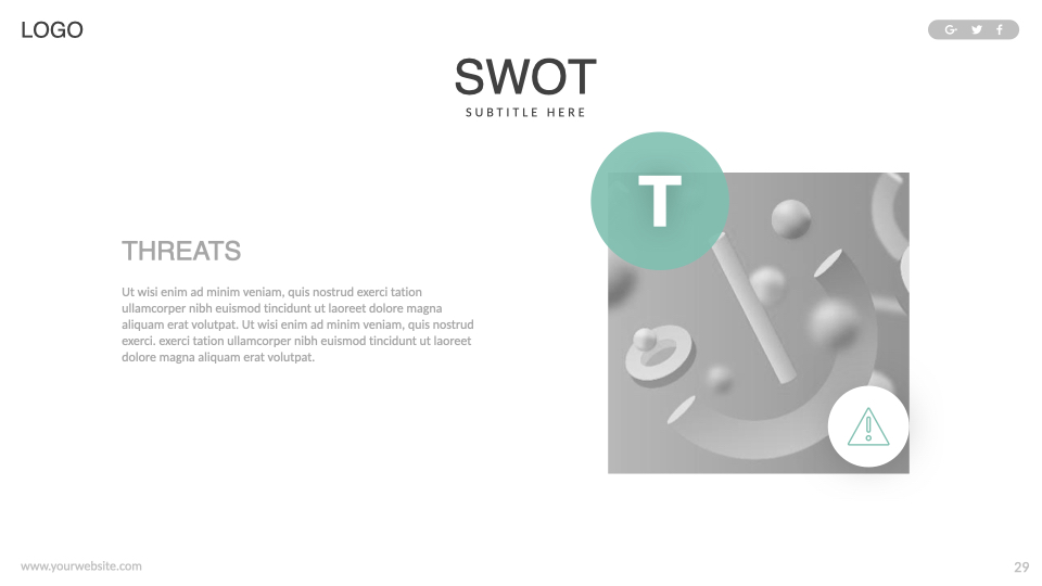 T for the SWOT.