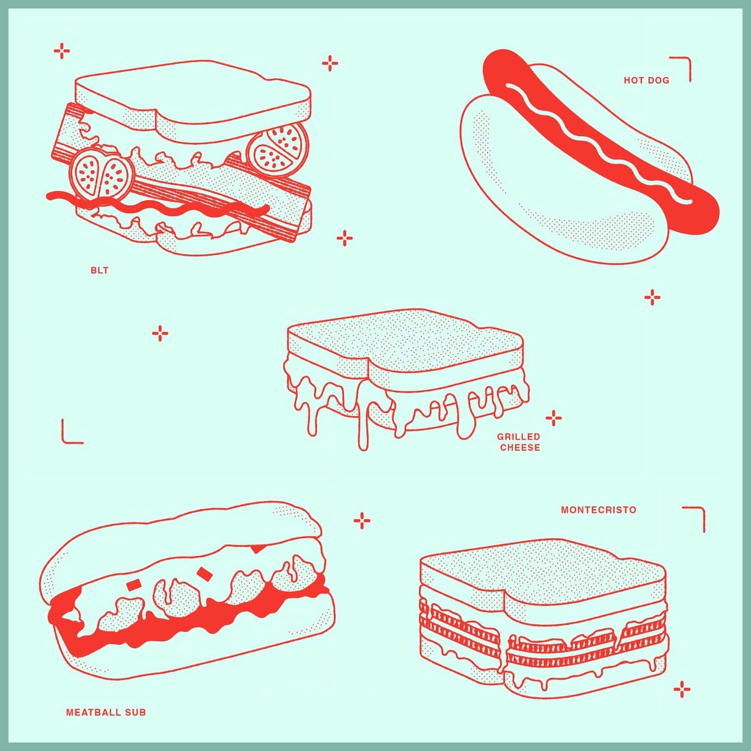 Sandwich Vector Illustration created by GemPortella.