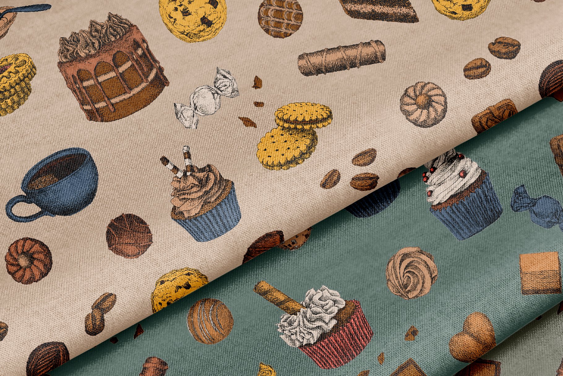 High quality desserts patterns for different textures.