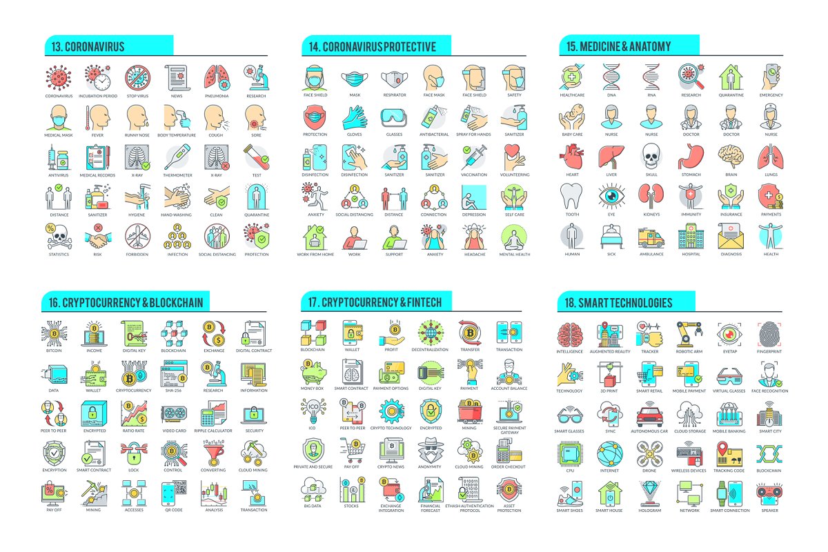 Make your own business with this icon set.