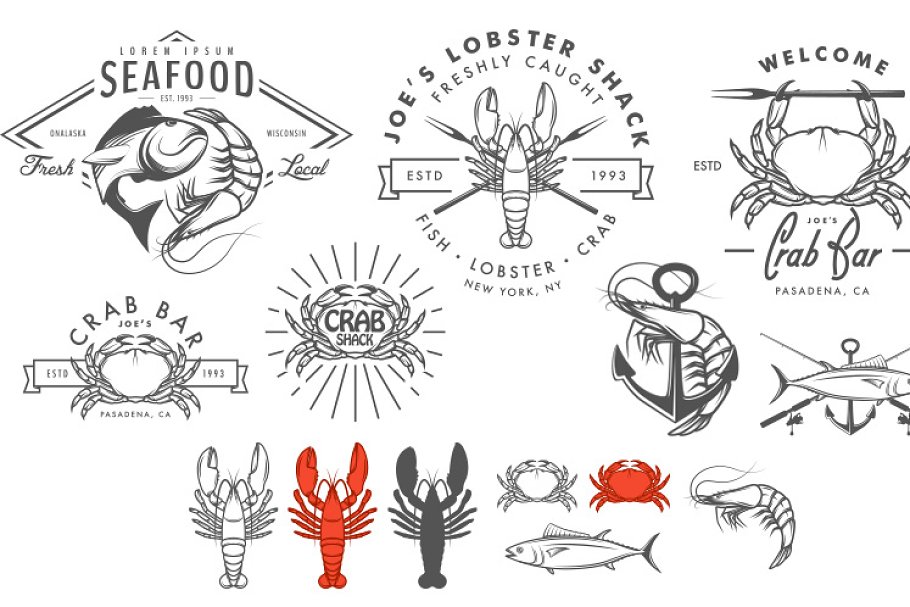 Cover image of Large seafood set.