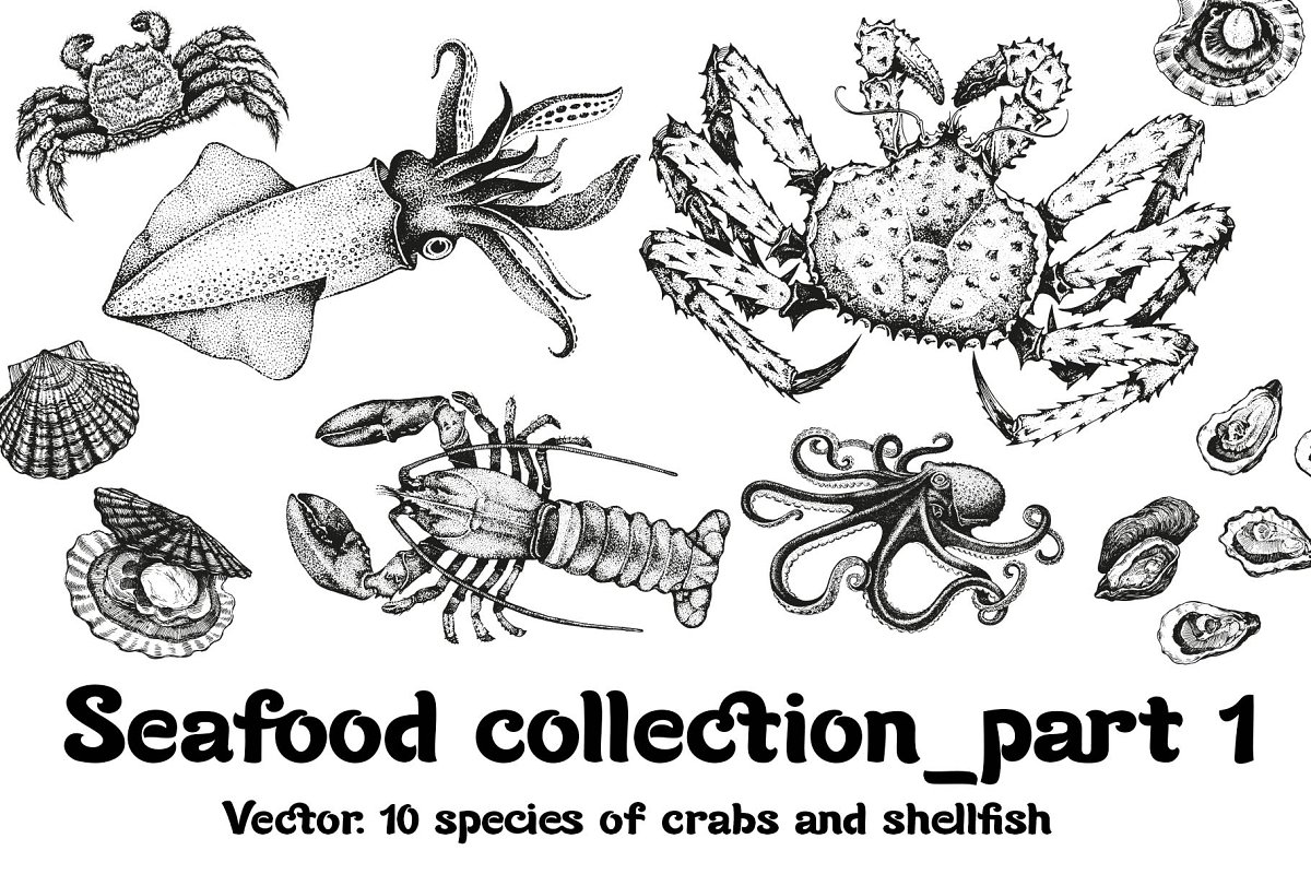 Cover image of Seafood Collection Part 1.