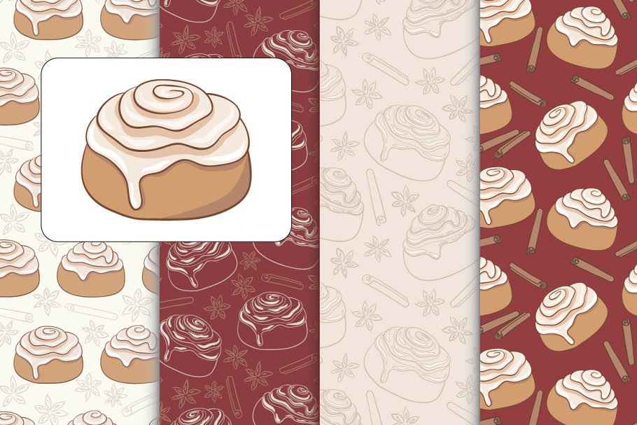 Cover image of Cinnamon rolls collection.