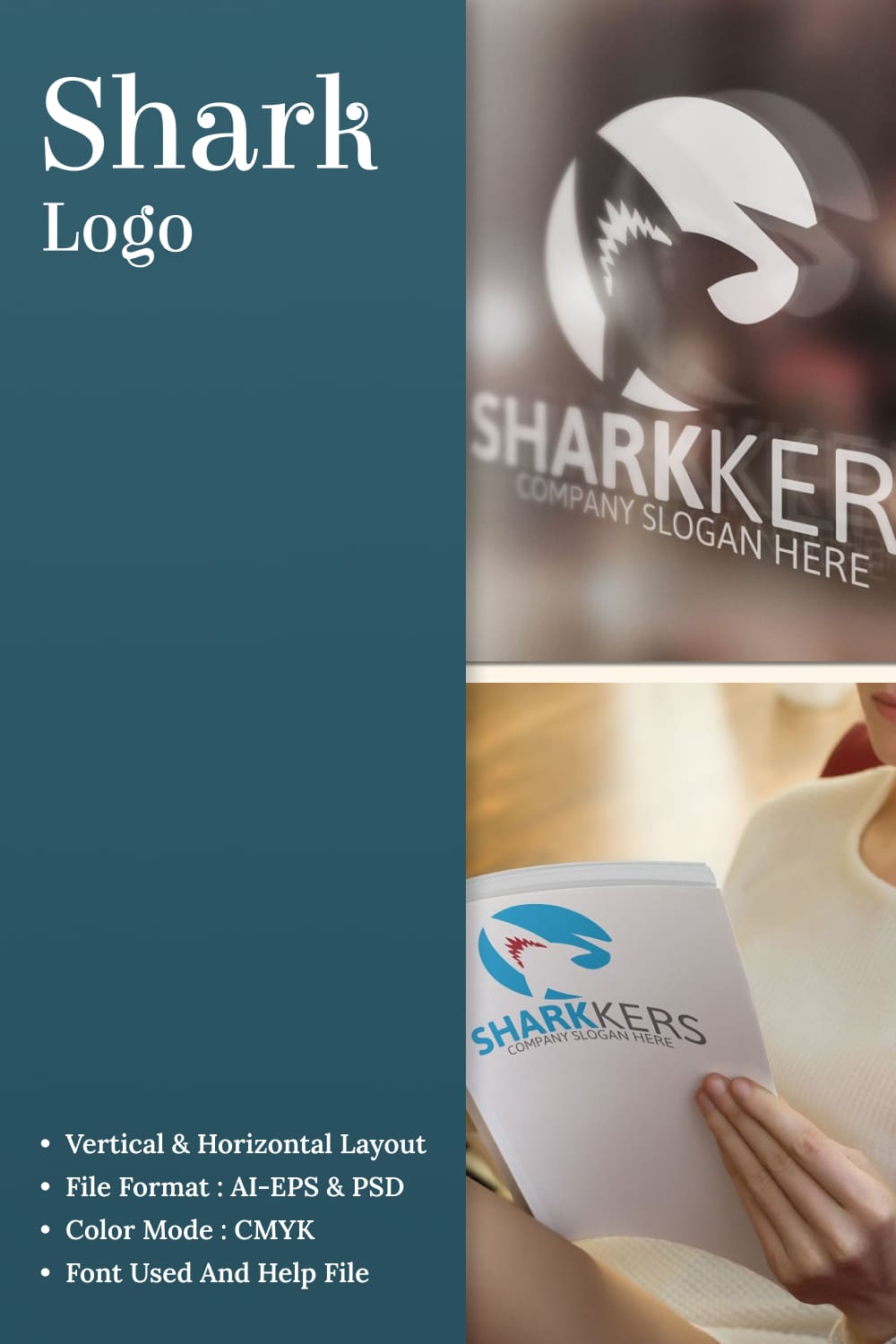 Shark logo - pinterest image preview.