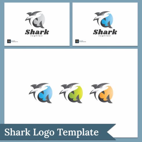 Shark logo template - main image preview.