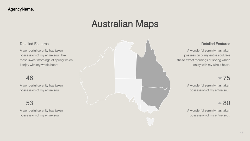Australian map.