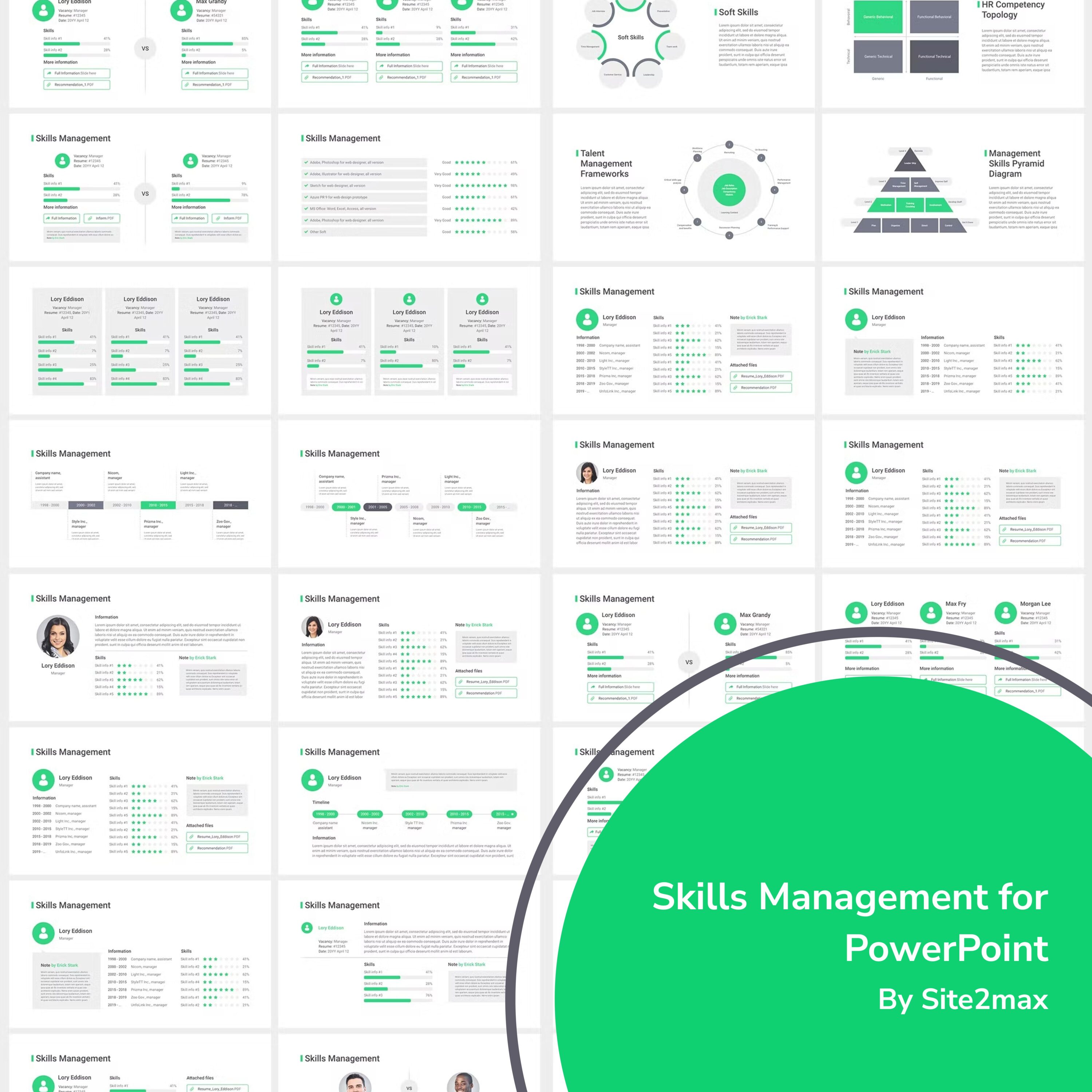 Skills Management for PowerPoint cover.