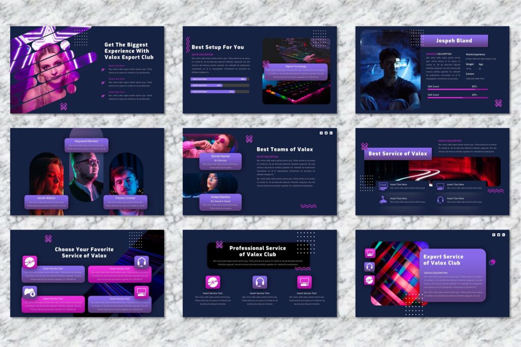 Valox - Gaming Powerpoint Template – Masterbundles