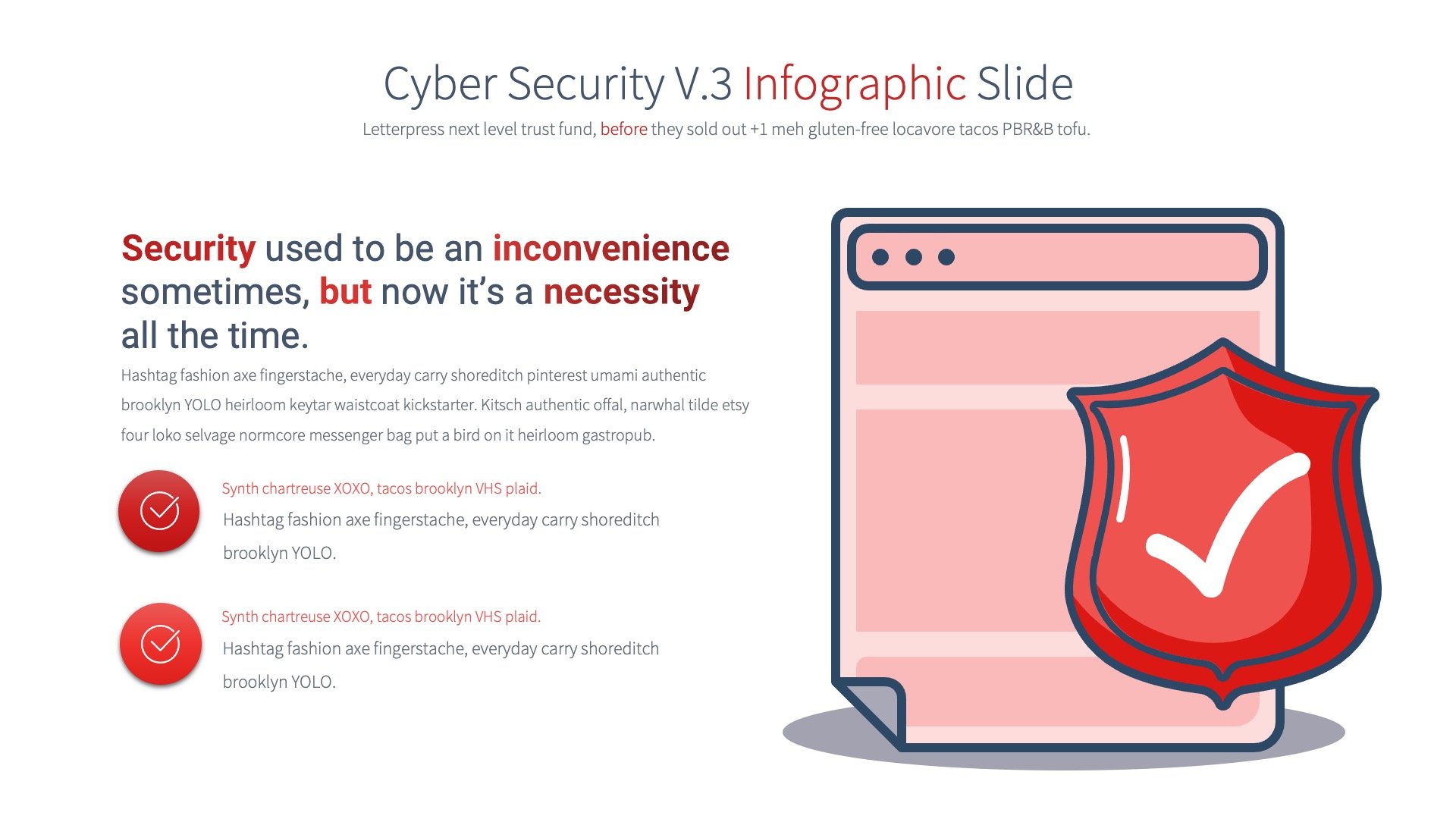 A new level of security infographic.