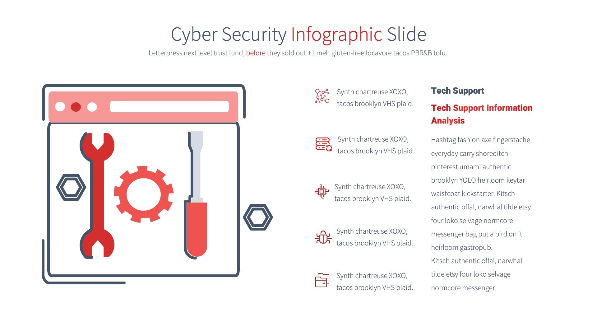 Classic illustration for cyber security infographic.