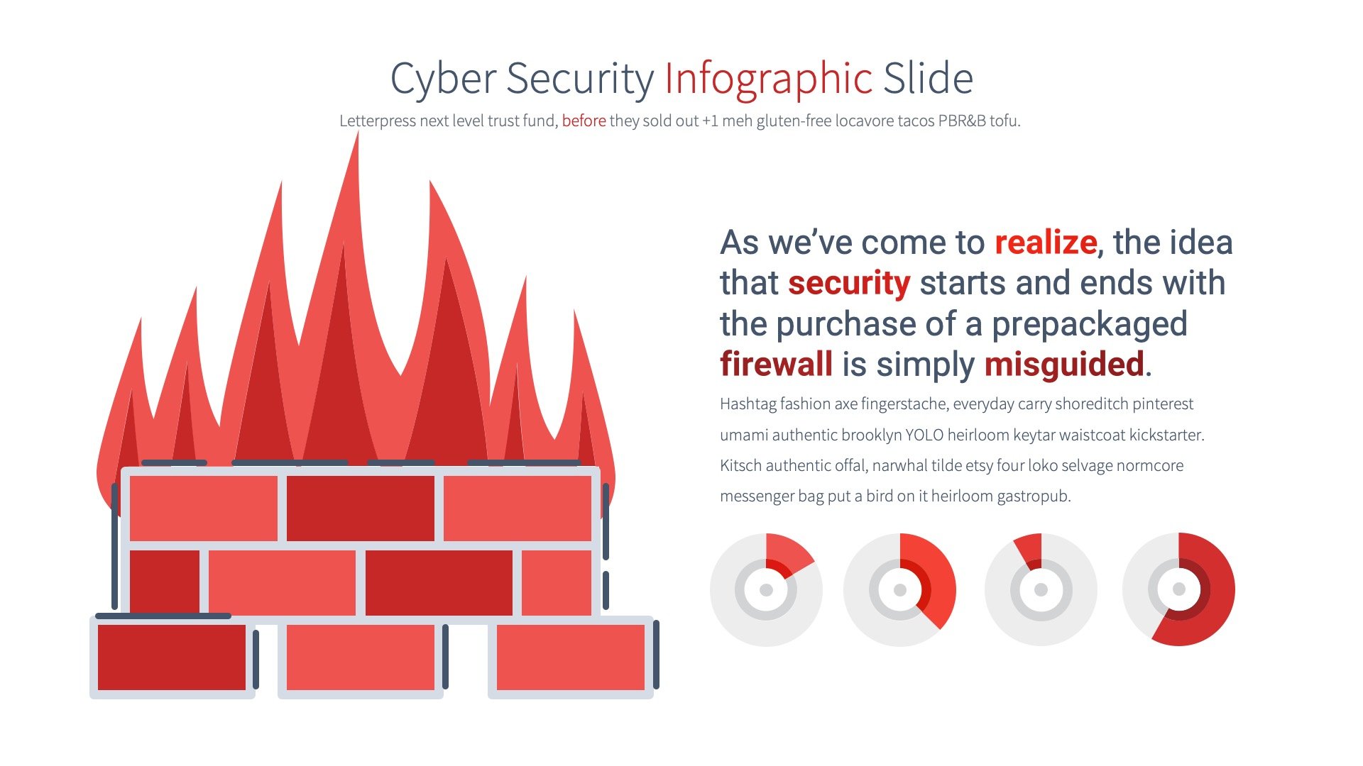 Interesting shape for describing security infographic.