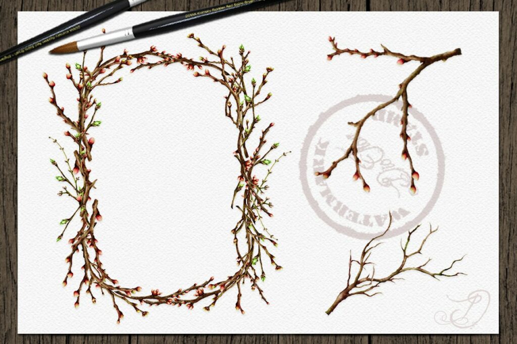 Spring Buds Graphics Spring Buds Illustration – MasterBundles