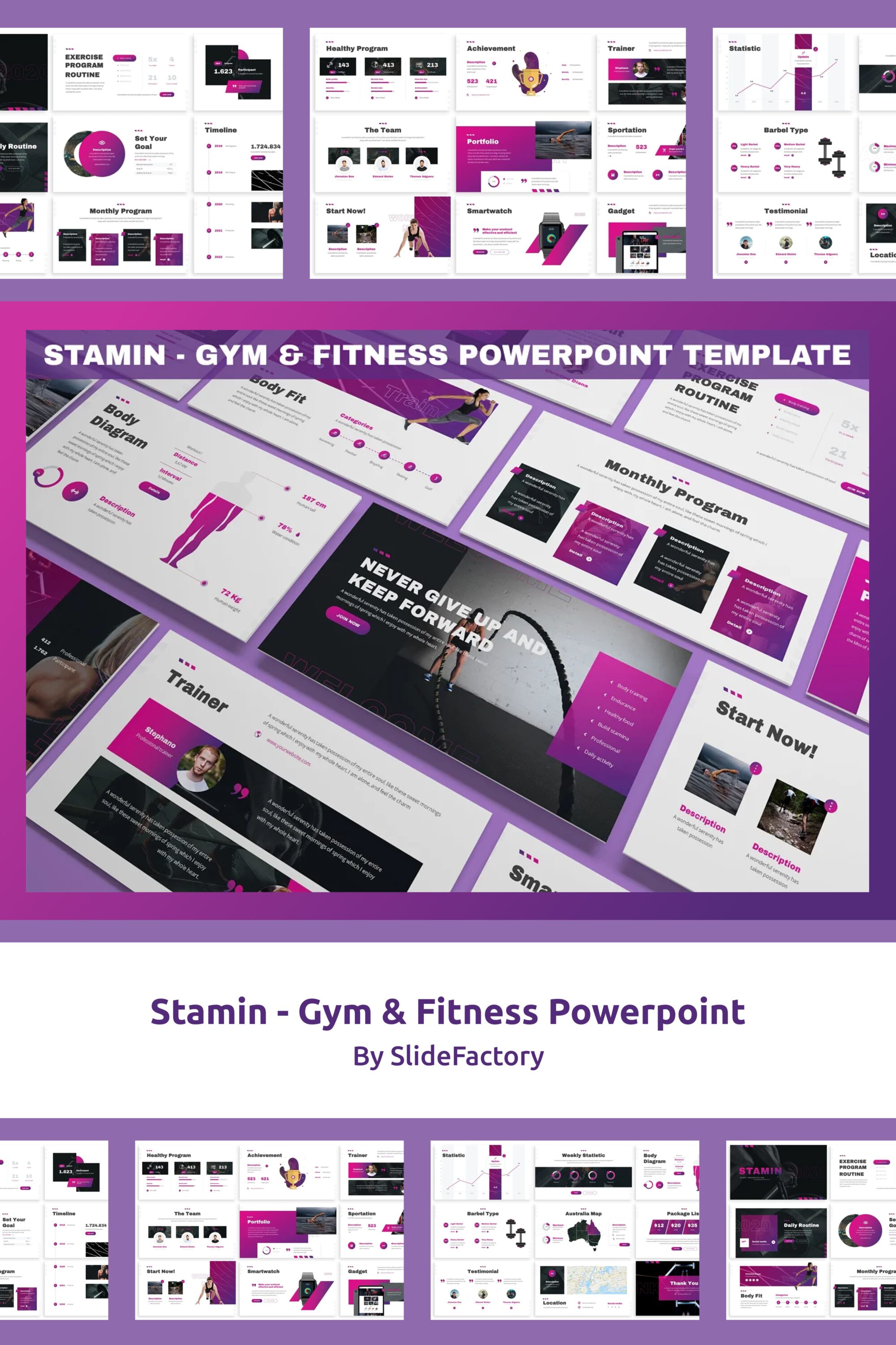 stamin gym fitness powerpoint 03