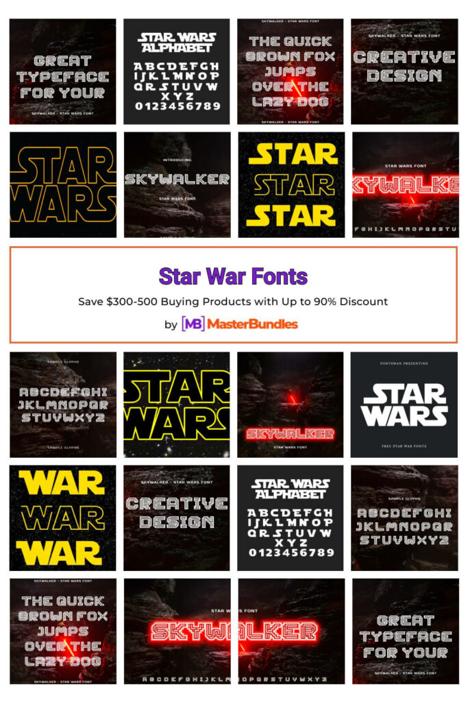 12+ Star War Fonts 2025 - MasterBundles