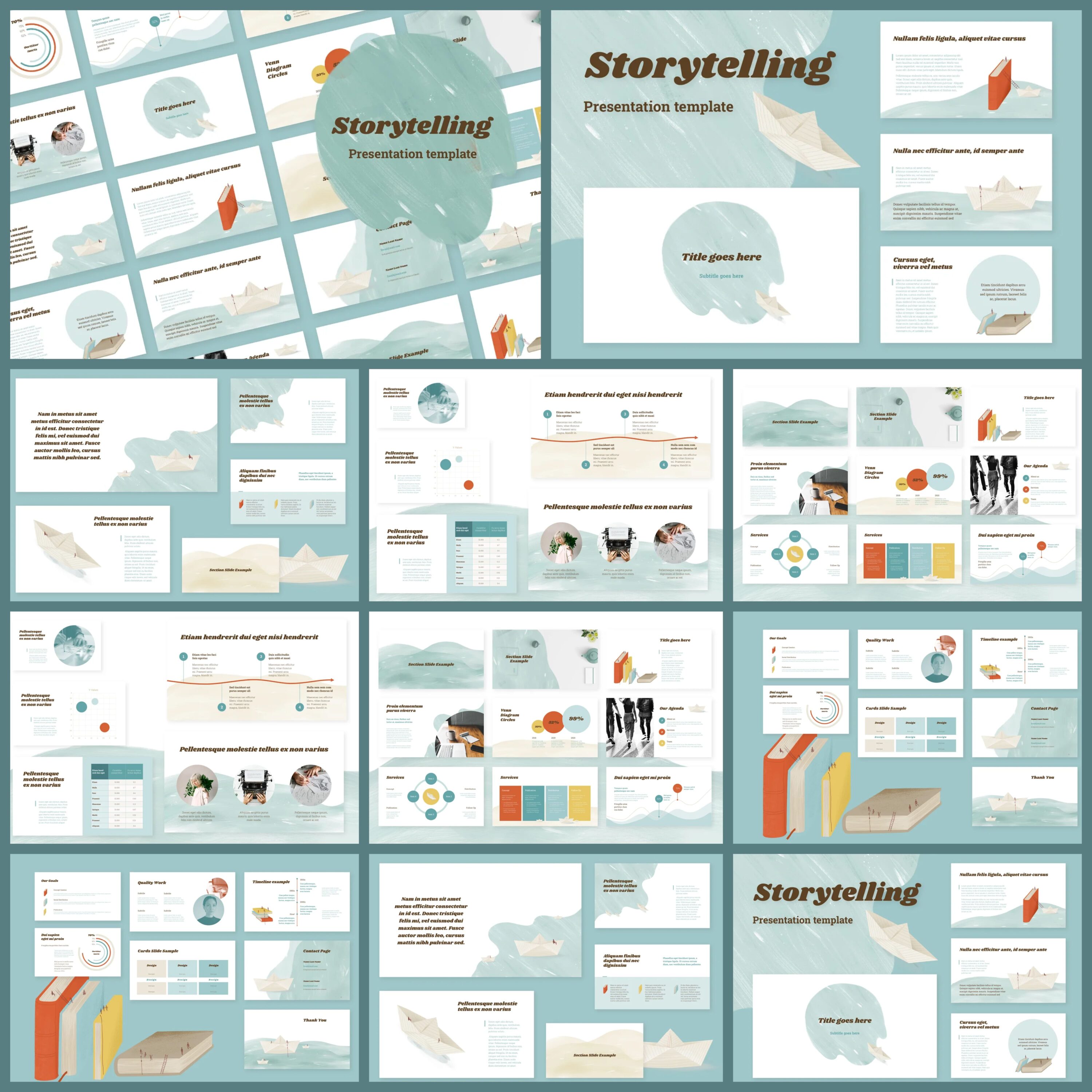 Storytelling - PowerPoint Template cover.