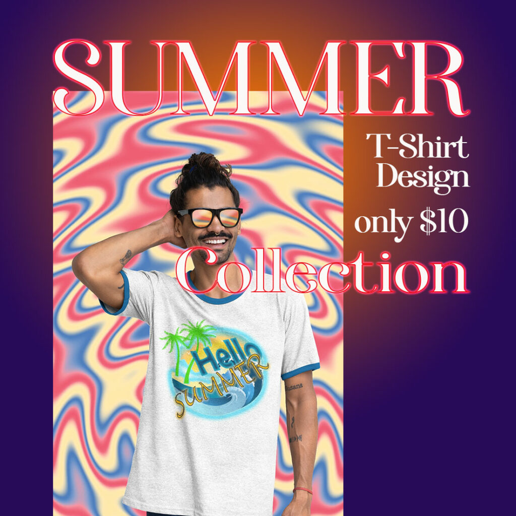 Summer Collection T-shirt Designs bundle-only $10 - MasterBundles