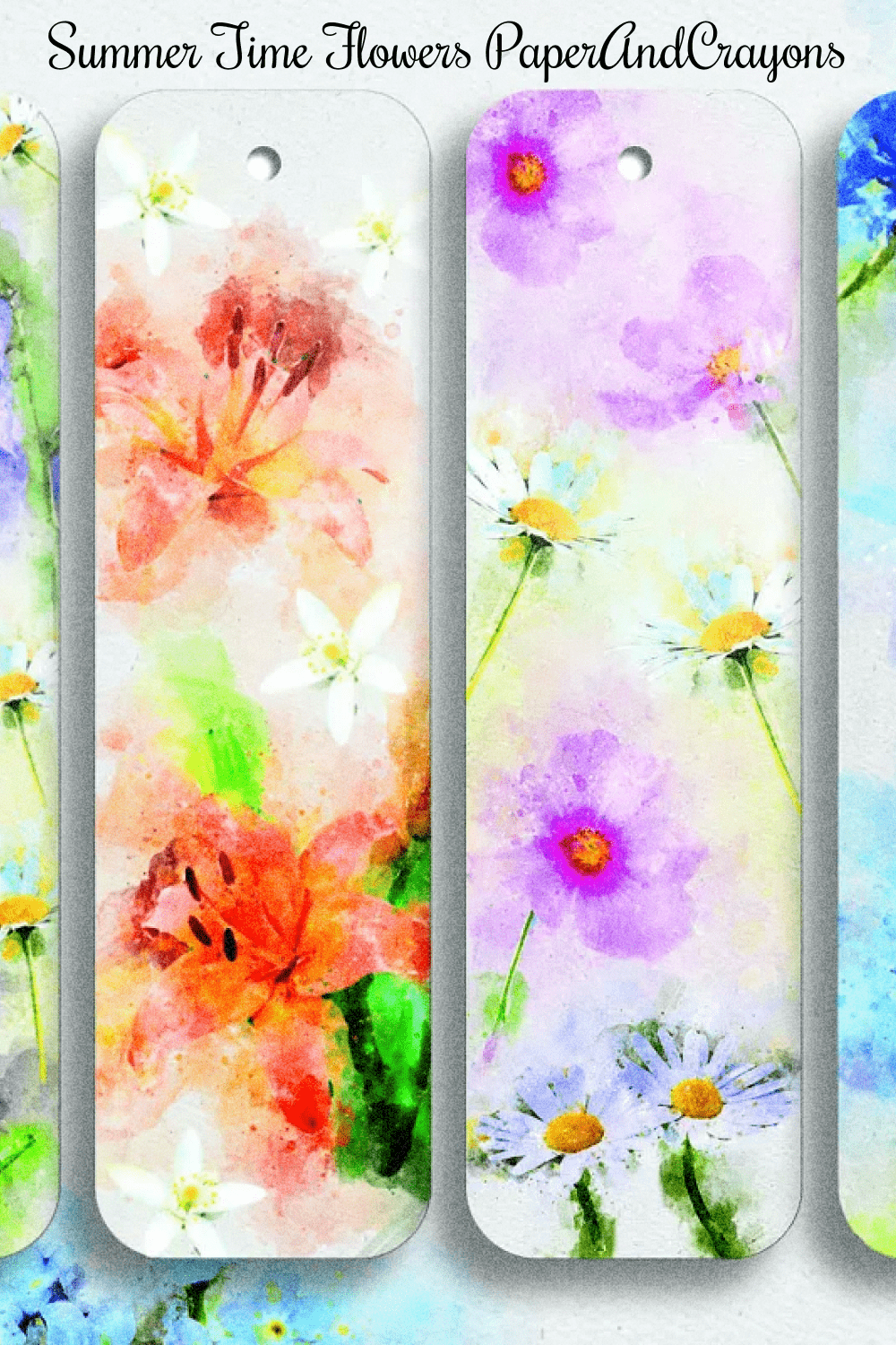 Summer time flowers paperandcrayons - pinterest image preview.