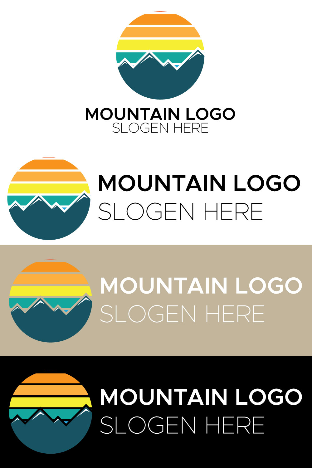 Mountain Logo Design pinterest.