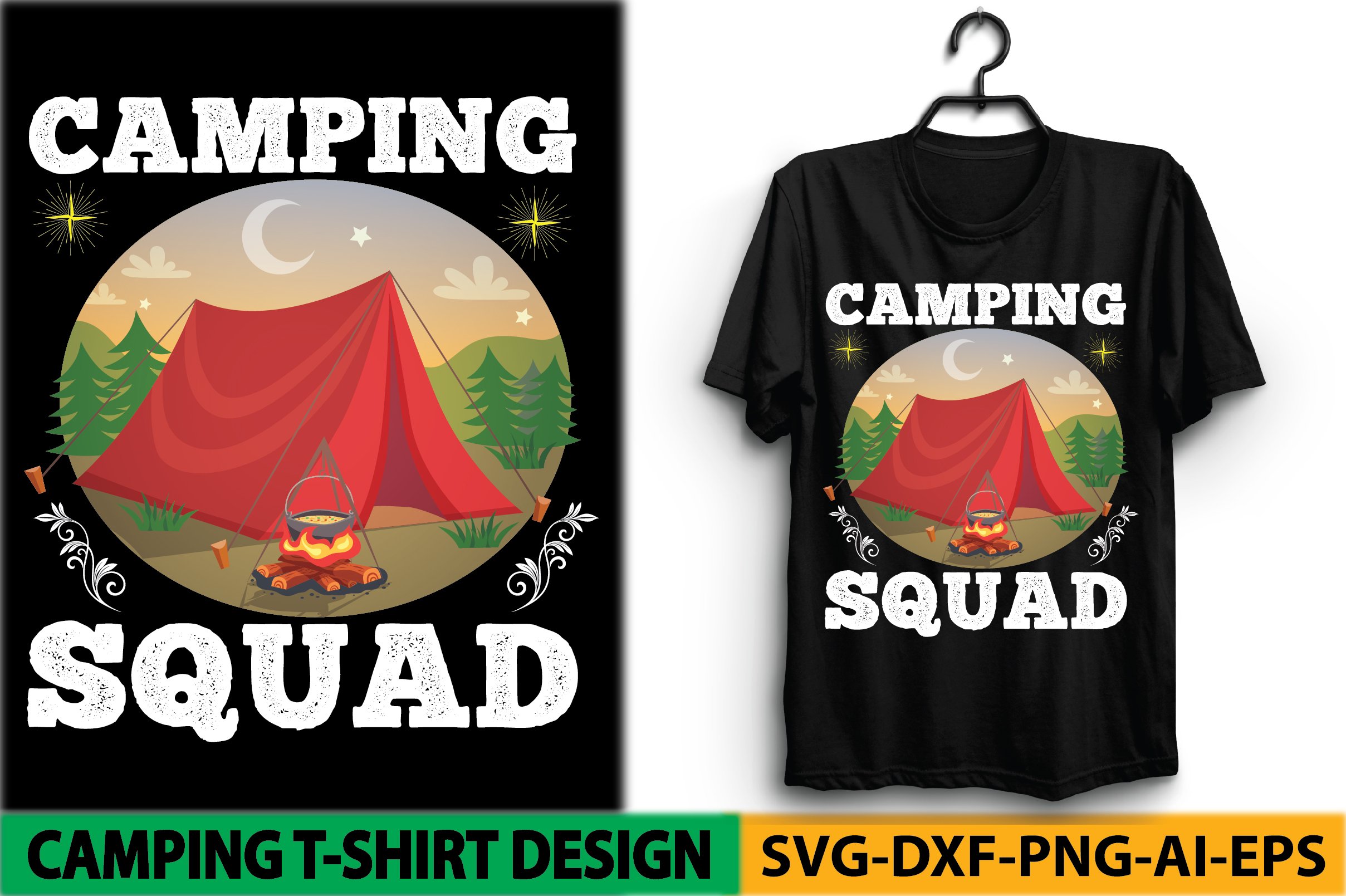 Perfect print for camping topic.