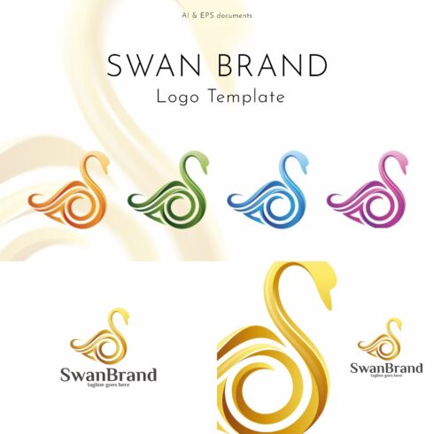 Swan Brand - Logo Template.