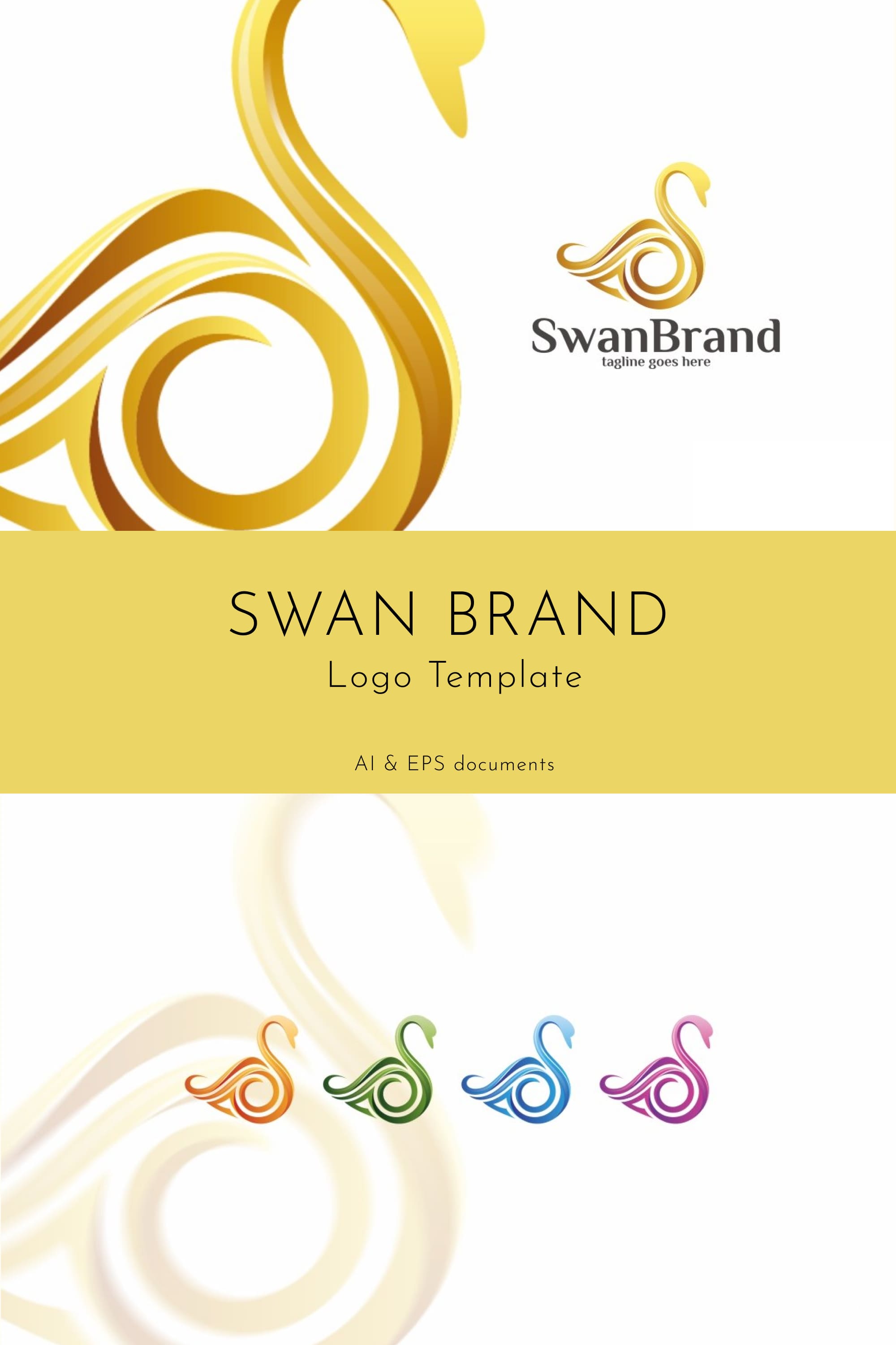 swan brand logo template pinterest
