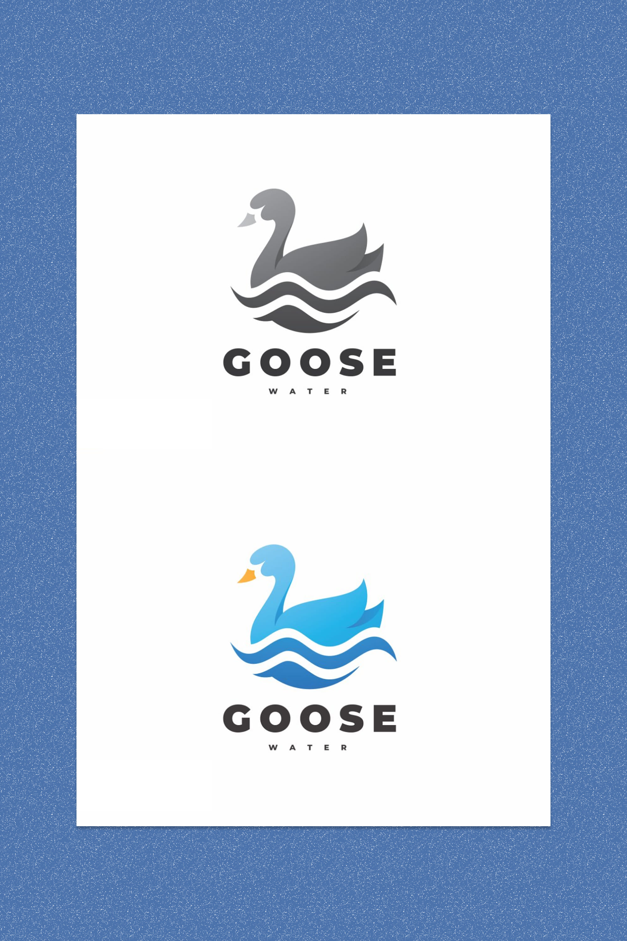 swan goose water lake logo design pinterest