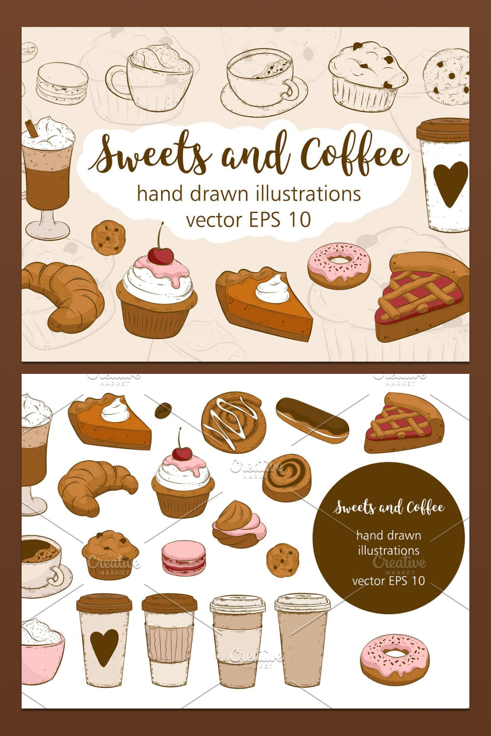 Sweets and coffee - pinterest image preview.