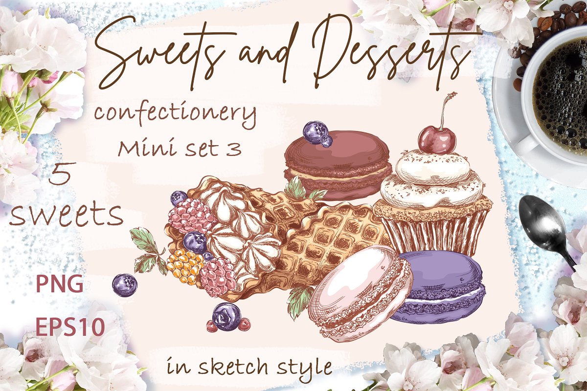 Cover image of Sweets and desserts.