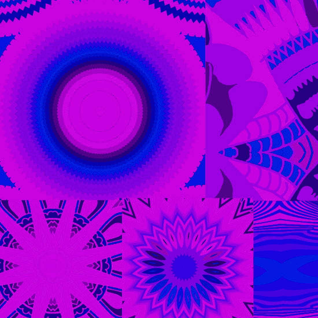 Digital Mandala Inspired Background Cover Image.