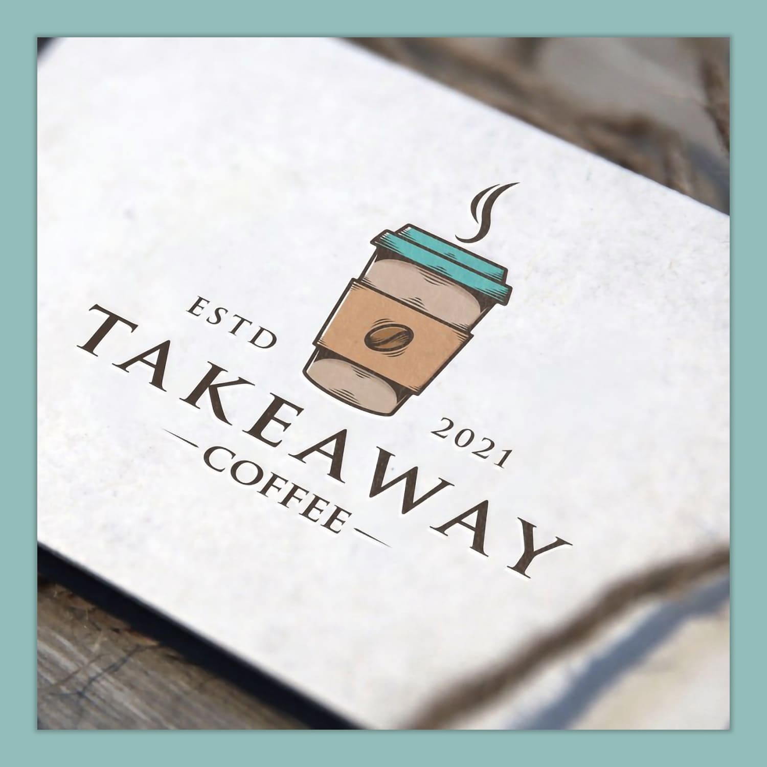 Takeaway Coffee Logo Template created by vectorwithin.