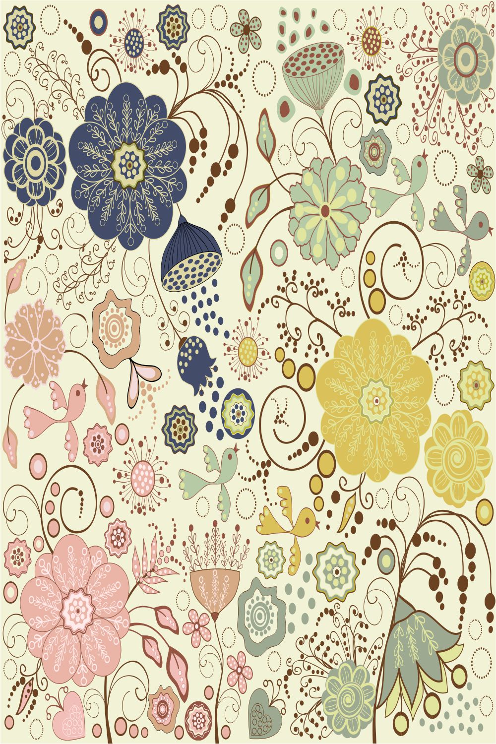 20 Plus Turkish Seamless Floral Patterns And Textures Pinterest Image.