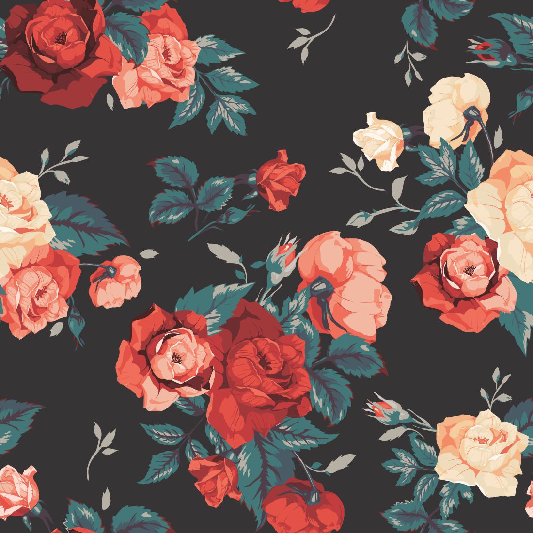 20 Plus Turkish Seamless Floral Patterns And Textures Cover Image.