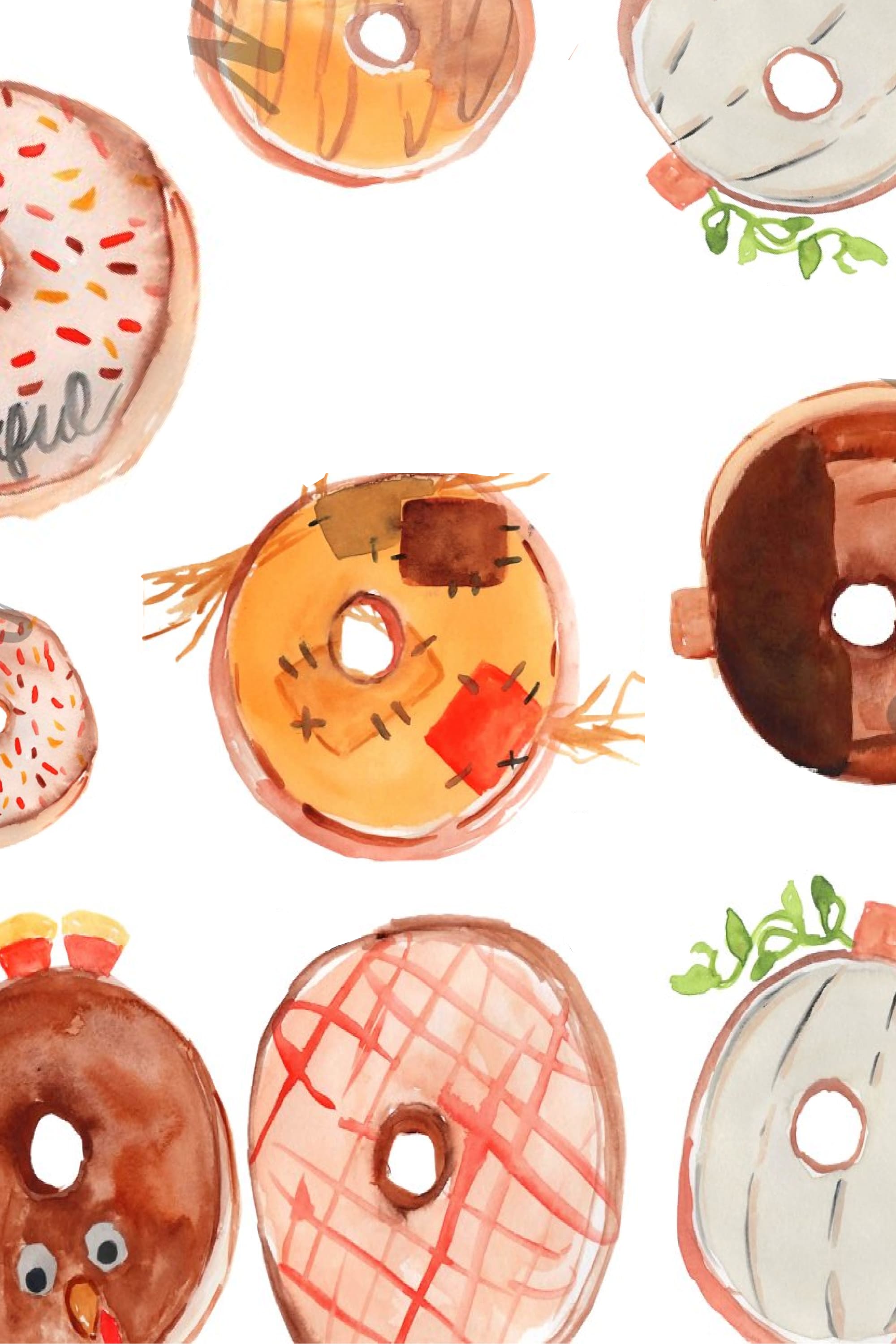 thanksgiving food donut clipart pinterest2