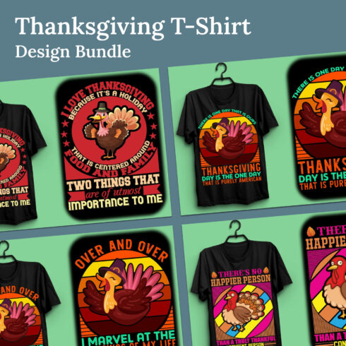 Thanksgiving t-shirt design bundle 4.