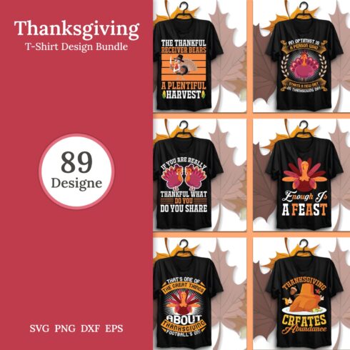Thanksgiving T-shirt Design Bundle.