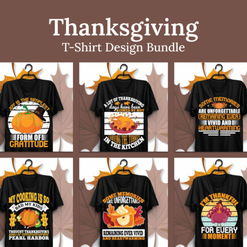 Thanksgiving T-shirt Design Bundle.