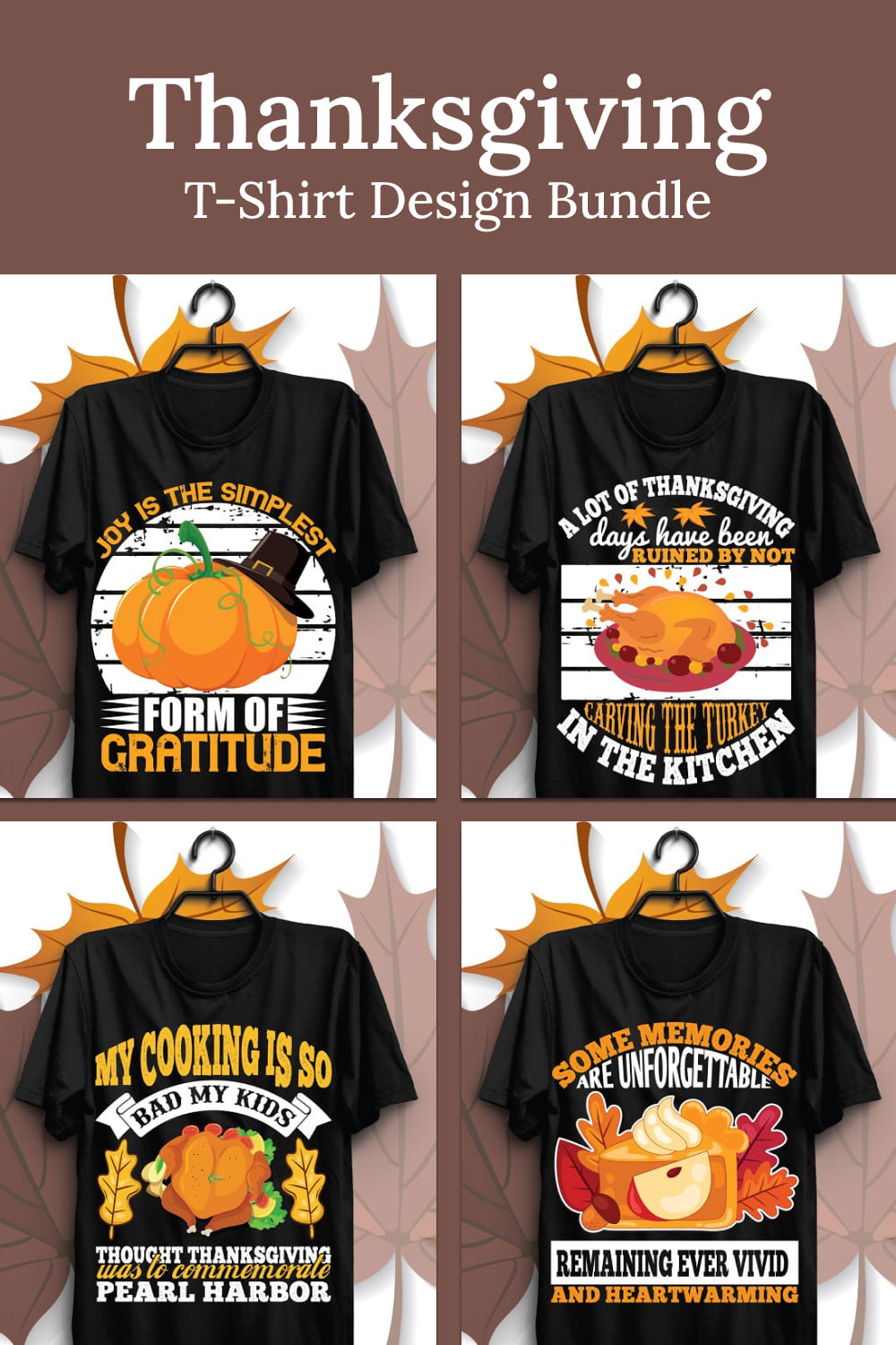 thanksgiving t shirt design bundle4 04
